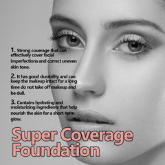 Liquid Concealer Foundation, Waterproof Natural Light And Delicate Makeup Does Not Remove Even Skin Tone Translucent Long-Lasting Foundation