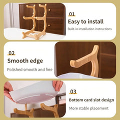 2-Tier Bamboo Fruit Stand for Kitchen