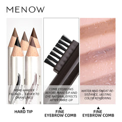 Meinuo P135 Eyebrow Pencil Fine Eyebrows 12 Five-Color Roots