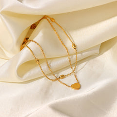 European and American INS style heart-shaped pendant