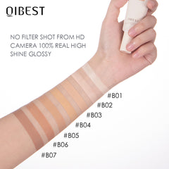 QIBEST Liquid Foundation Moisturizing Light Breathable Refreshing BB Cream Even Skin Tone Concealer