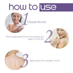 Body Concealer, Waterproof Cover Tattoo Scars Birthmark Invisible Body Concealer