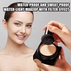 Ivory White Natural Color With Mushroom Air Cushion On Makeup Base