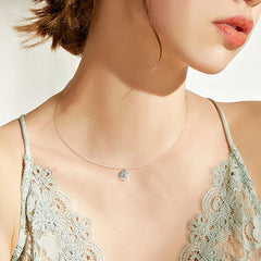 1 Carat Moissanite 925 Sterling Silver Necklace