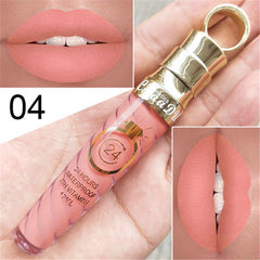 20 Colors Lipstick Waterproof Long Lasting Matte+Shimmer Mental Beauty Lip Gloss Nude Glitter Lip Gloss Beauty Red Lip Tint New