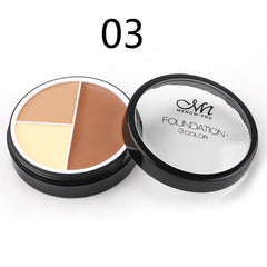 M.n Menow Double-effect Waterproof Oil Control Foundation Cream Moisturizing 3 color face concealer Shadow Cosmetic C14001