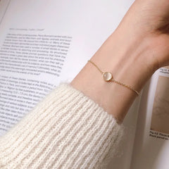 925 Sterling Silver White Chalcedony Bracelet