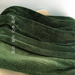 Thick blanket, solid color blanket, single-layer nap, coral fleece blanket, winter flannel blanket