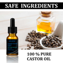 Castor Oil Mascara Daily Natural Eyelash Curl & Curl Beauty Gentle Moisturizing Treatment