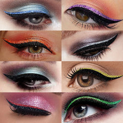 Eyeliner Stickers, Silver Light Makeup Eye Patch Party Nightclub Stage Silver Light Stage Double Eyelid Patch