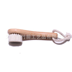 Baby hair comb round head beech wood baby bath brush children's bath brush