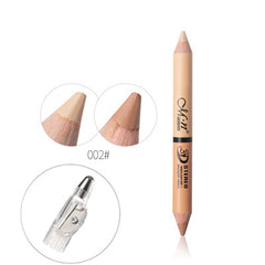 Meinuo New One-Stroke Dual-Use Double-Headed Shading Pen High-Gloss Pen Wood Can Be Sharpened