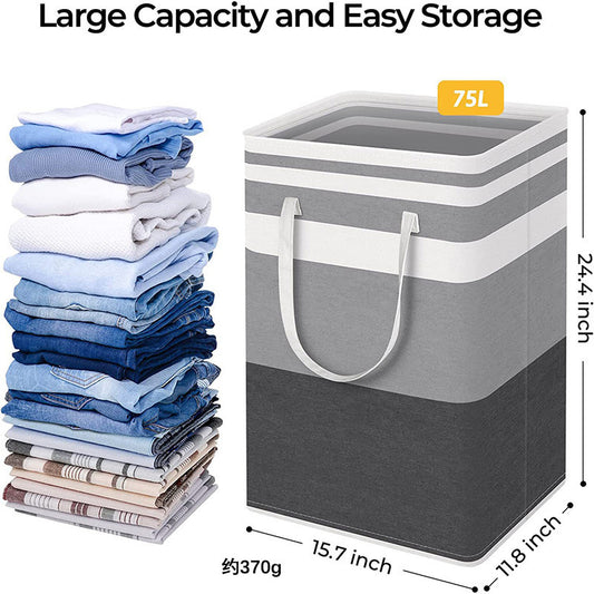 Collapsible Fabric Laundry Hamper Clothing Storage Basket