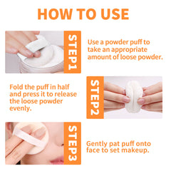 Loose Powder, Fade Fine Lines, Waterproof, Sweat Resistant Makeup Natural Concealer Complete Makeup Powder Light And Delicate