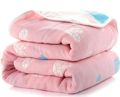 Baby Blankets Newborn Muslin Cotton 6 Layers Thick Swaddle Kids Receiving Blankets Children Cover Bedding