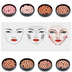 1pc Makeup Face Matte Blusher Ball 3 In 1 Blush Eyeshadow Contour Cosmetics Powder Balls 8 Colors maquiagem
