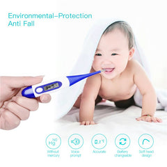 Adult And Infant Kids Baby Body Electronic Digital Temperature Electronic thermometer anal armpit LCD Display With Soft Head 37