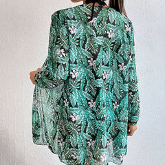 Swimsuit Women's Three-Piece Summer New Sexy Backless Print Bikin Sunscreen Swimsuit