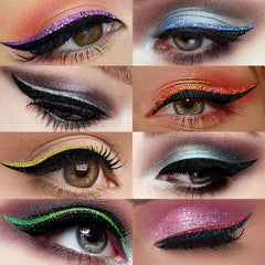 Eyeliner Stickers, Silver Light Makeup Eye Patch Party Nightclub Stage Silver Light Stage Double Eyelid Patch