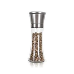 Stainless Steel Pepper Grinder For Household Manual Glass Grinding Black Pepper Powder Seasoning Bottle Comes With Grinding Bottle