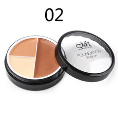 M.n Menow Double-effect Waterproof Oil Control Foundation Cream Moisturizing 3 color face concealer Shadow Cosmetic C14001
