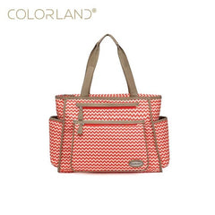 Colorland Black White Stripes Baby Diaper Bag Organizer Fashion Mummy Maternity Bag Travel Messenger Changing Nappy Bags Handbag