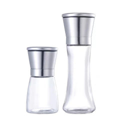 Stainless Steel Pepper Grinder For Household Manual Glass Grinding Black Pepper Powder Seasoning Bottle Comes With Grinding Bottle