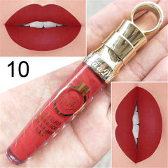 20 Colors Lipstick Waterproof Long Lasting Matte+Shimmer Mental Beauty Lip Gloss Nude Glitter Lip Gloss Beauty Red Lip Tint New