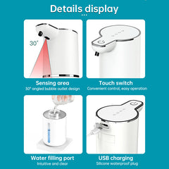 Touchless Sensor Soap Dispenser for Bathroom & Kitchen. Offers Foam and Liquid Modes.