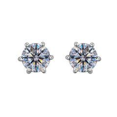 earrings women's Mozambique diamond earrings fashionable and simple Mozambique stone earrings