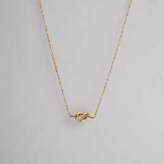 18K Gold-Plated Knotted Necklace