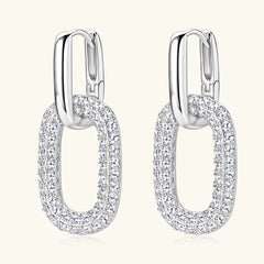2.16 Carat Moissanite 925 Sterling Silver Earrings