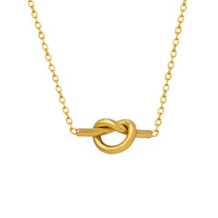 18K Gold-Plated Knotted Necklace