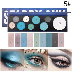 Romantic Beauty 9-Color Eye Shadow Irregular Circular Bubble Eye Shadow Plate