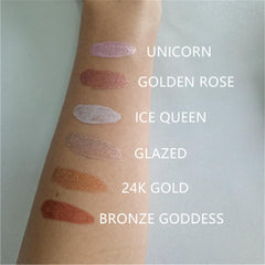 1pcs Mix Face Makeup Highlighter Shimmer Liquid Highlighting Foundation Long-lasting Essence Moisturizer 6 Colors Face Makeup