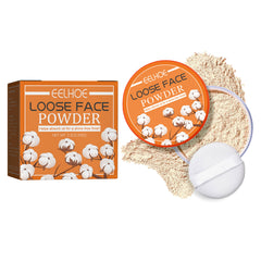 Loose Powder, Fade Fine Lines, Waterproof, Sweat Resistant Makeup Natural Concealer Complete Makeup Powder Light And Delicate