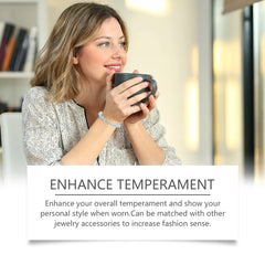 Aquamarine Crystal Fragment Bracelet Simple Portable Fresh Sea Blue Shell Bracelet With 100 Accessories