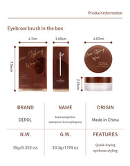 Eyebrow Shaping Cream Waterproof Quick-Drying Natural Wild Eyebrow Lasting Three-Dimensional Eyebrow Soap Eyebrow Shaping Wax