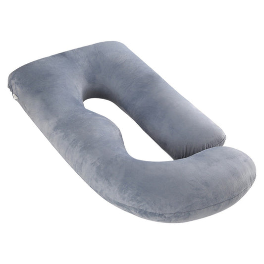 Pregnant women's pillow waist protection side sleeping slope pillow J-shaped pregnancy sleeping pillow