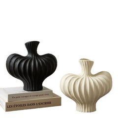 Plastic art imitation ceramic vase high-end decoration for living room desktop decoration