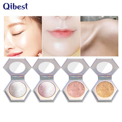 QIBEST Highlighting Powder High Gloss Diamond Sparkling Mashed Potatoes Brightening And Repairing Highlighting Powder
