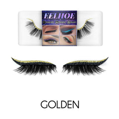 Eyeliner And Eyelash Stickers, Self-Adhesive False Eyelashes With European And American 3d Eyelash Eyeshadow Eyeliner
