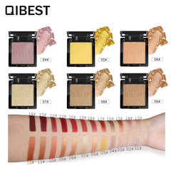 QIBEST Monochrome Eyeshadow Monochrome Eyeshadow Matte Pearlescent Single Eyeshadow Palette