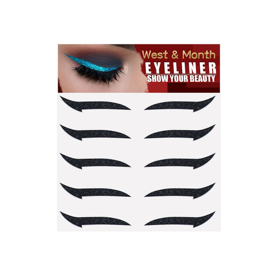 Eyeliner Stickers, Silver Light Makeup Eye Patch Party Nightclub Stage Silver Light Stage Double Eyelid Patch