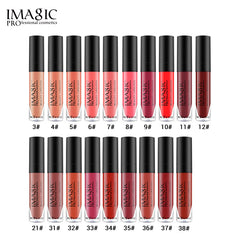 IMAGIC Non Stick Cup Matte Lip Gloss Moisturizing And Long Lasting Non Discoloring Lipstick Lip Glaze Biting Lip Makeup