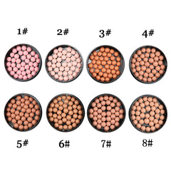 1pc Makeup Face Matte Blusher Ball 3 In 1 Blush Eyeshadow Contour Cosmetics Powder Balls 8 Colors maquiagem