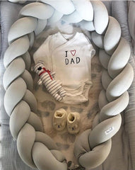 All-Cotton Woven Folding Portable Crib Bionic Removable Manual Fence