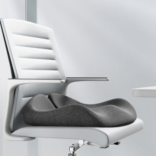 Memory Foam Coccyx Cushion. Alleviates tailbone/sciatica/back pain. Non - slip for office/car seats.