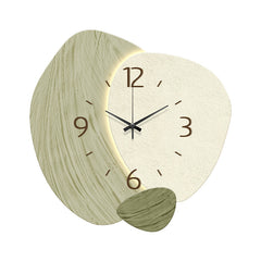 Cream Color Creative Living Room Wall Clock, Fashionable and Elegant Home Decor