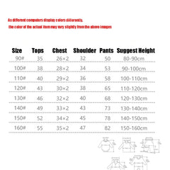 2-Piece Set Soft Cotton Pajamas Children Boys Girls